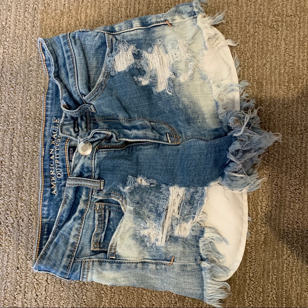 Tattered Jean shorts!